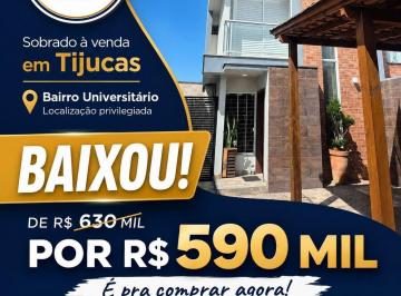 Casa · 73m² · 2 Quartos · 2 Vagas · Casa Geminada em Universitario, Tijucas/SC