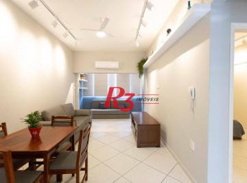 e40f999a960e135b4f4d403b602a4ca8c9071ed8 · Apartamento com 1 dormitório para alugar, 68 m² por R$ 4.500,02/mês - José Menino - Santos/SP