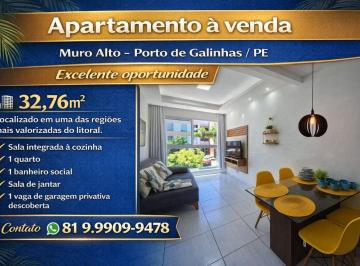 Apartamento de 1 quarto, Ipojuca · APARTAMENTO À VENDA NO COND CLUBE MURO ALTO EM PORTO DE GALINHAS/PE