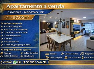 Apartamento de 1 quarto, Jaboatão dos Guararapes · APARTAMENTO À VENDA EM CANDEIAS NO EDF LUISA FUCALLE EM JABOATÃO/PE