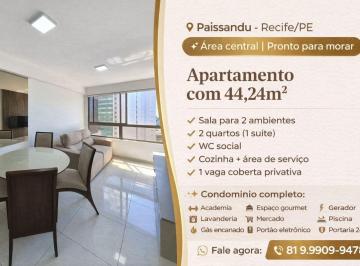 Apartamento de 2 quartos, Recife · APARTAMENTO À VENDA NO EDF VERSATTI RESIDENCE NO PAISSANDU-RECIFE/PE