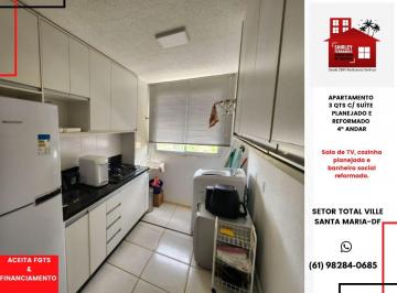 Apartamento de 3 quartos, Santa Maria · APTO 3 QTS C/ SUITE PLANEJADO E REFORMADO QD 201 TOTAL VILLE DF