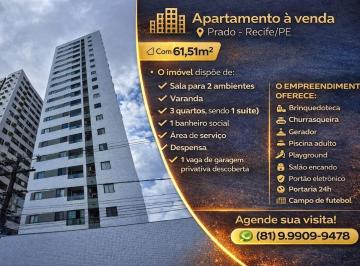 Apartamento de 3 quartos, Recife · APARTAMENTO À VENDA NO EDF VILLARREAL NO PRADO-RECIFE/PE