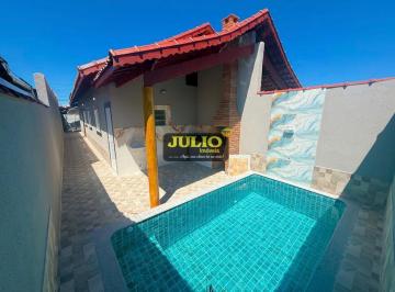 Casa · 77m² · 2 Quartos · 2 Vagas · Casa Completa à Venda em Mongaguá – Piscina, Área Gourmet e Excelente Localização!