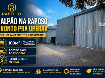 Comercial , São Paulo · Galpão para Locação na Raposo Tavares | Acesso ao Rodoanel | Ideal para Logística | R$ 6.732/mês