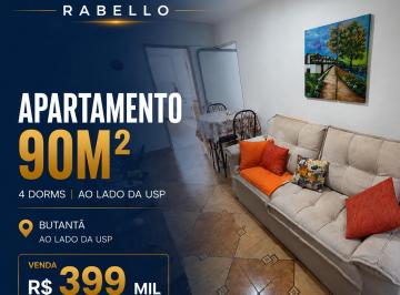Apartamento de 4 quartos, São Paulo · AO LADO DA USP | 4 Dorms 90m² com Alta Rentabilidade | Oportunidade Rara para Investidor | R$ 399mil