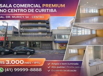 Comercial de 4 quartos, Curitiba · SALA COMERCIAL AMPLA NO CENTRO DE CURITIBA | AL. DR. MURICY | ALTO PADRÃO