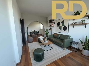 sala decorada pela IA · Apartamento 3 dormitórios com suíte | 129,46 m², frente, Sagrada Família – BH
