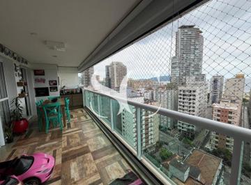 Apartamento · 136m² · 3 Quartos · 2 Vagas · Vende-se apartamento na Pompéia com Vista Mar,136m², 3 Suítes, Varanda Gourmet e 2 Vagas