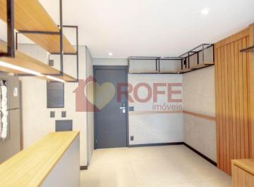 Apartamento · 48m² · 1 Quarto · 1 Vaga · Apartamento de 48 m² com 1 vaga para locação no Brooklin. Quarto separado dos demais ambientes.