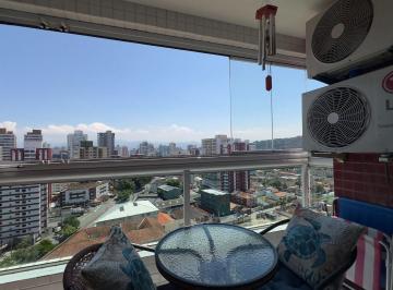 Varanda · Apartamento com 2 dormitórios COM PLANEJADOS E 300 METROS DO MAR à venda, 60 m² por R$ 519.000 - Can