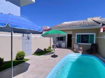 6220b146575c4c73e4973801b7fd95eddd359409 · Casa com Piscina no Litoral, 3 dormitórios à venda, 125 m² por R$ 740.000 - Nereidas - Guaratuba/PR