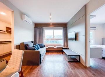 Apartamento · 43m² · 1 Quarto · 1 Vaga · Apartamento Studio mobiliado com vista para o Parcão | Moinhos de Vento / Porto Alegre