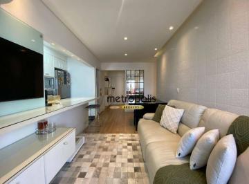 Sala de estar · Apartamento com 2 dormitórios à venda, 71 m² por R$ 850.000,00 - Barcelona - São Caetano do Sul/SP