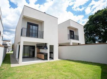 Foto 01 · Sobrado novo com 3 suítes, sala ampla, espaço para home office, área gourmet, amplo espaço gramado,