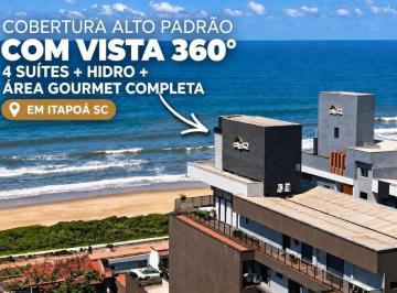 Apartamento · 320m² · 4 Quartos · 3 Vagas · Cobertura Alto Padrão com Vista 360° | 4 Suítes + Hidro + Área Gourmet Completa em Itapoá SC