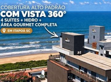 Apartamento · 320m² · 4 Quartos · 3 Vagas · Cobertura Alto Padrão com Vista 360° | 4 Suítes + Hidro + Área Gourmet Completa em Itapoá SC