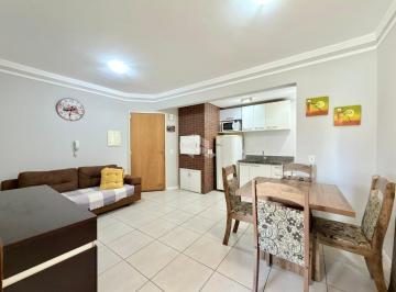 Apartamento · 49m² · 1 Quarto · 1 Vaga · Apartamento 1 dormitório, banho social, mobiliado, churrasqueira e 1 box/vaga de garagem na Zona Nov
