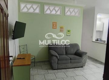 Apartamento · 38m² · 1 Quarto · 1 Vaga · Apartamento 1 Dormitório mobiliado para aluguel em Ocian, Praia Grande – 38 m² com 1 vaga