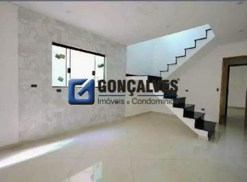 Casa · 174m² · 3 Quartos · 2 Vagas · Sobrado de Frente no Campestre, Santo André – 3 suítes, 2 vagas