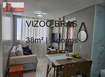 b02533ea84e38fec09d5fb1a08bf8345291422c4 · Rua Flora, 123 - Brás, 38m², 2 quartos, Condomínio Vizoo Bras