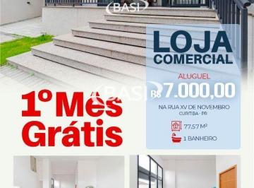 Comercial · 77m² · 3 Vagas · LOJA COMERCIAL COM POTENCIAL PARA MEZANINO NO BOM RETIRO