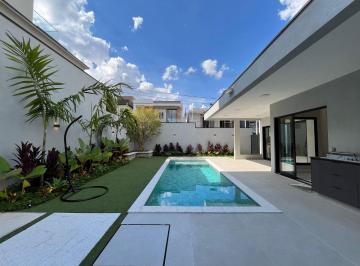 Piscina de 12m² com Borda em Granito Escovado · Tecnologia e Design Contemporâneo: Mansão Inteligente com 4 Suítes no Swiss Park – Campinas/SP