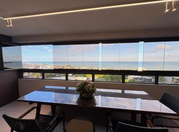 Apartamento · 127m² · 3 Quartos · 2 Vagas · Alto padrão no Altiplano Nobre | Vista definitiva para o mar, 127 metros