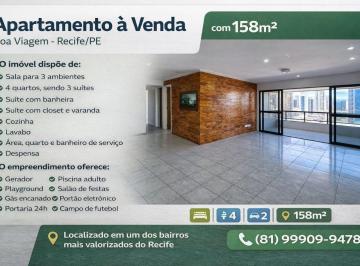 Apartamento de 4 quartos, Recife · APARTAMENTO À VENDA NO EDF RIO SENA EM BOA VIAGEM-RECIFE/PE