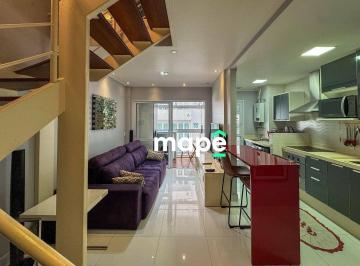 046f8e6d5eb70a72750fc2b643a12393bbd2c220 · Apartamento Duplex com 1 dormitório à venda, 60 m² por R$ 835.000,00 - Gonzaga - Santos/SP