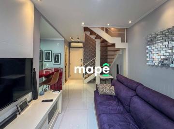 e8b97502eb24add61632b87c4fdad6eee0a0fce1 · Apartamento Duplex com 1 dormitório à venda, 60 m² por R$ 750.000,00 - Gonzaga - Santos/SP