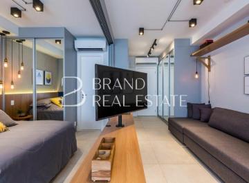 Apartamento · 41m² · 1 Quarto · 1 Vaga · Apartamento á venda no Brooklin, andar alto, reformado, 41m², 1 suíte, 1 vaga.