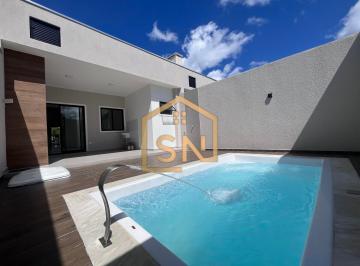 Casa · 101m² · 3 Quartos · 2 Vagas · 315C - Casa 3 dormitórios com piscina no balneário Primavera, Pontal do Paraná/PR