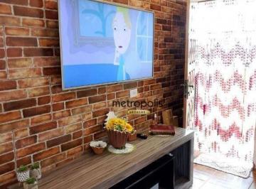 Casa 01 -  - Sala de estar · Sobrado à venda,  3 casas no terreno, 192 m² por R$ 326.000 - Jardim Santo André - São Paulo/SP