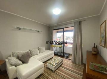 Sala de estar · Apartamento com 2 dormitórios à venda, 80 m² por R$ 585.000,00 - Vila Valparaíso - Santo André/SP