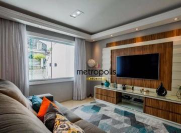 Sala · Sobrado com 3 dormitórios à venda, 100 m² por R$ 950.000,00 - Vila Scarpelli - Santo André/SP