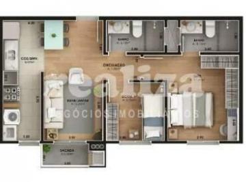 Apartamento · 54m² · 1 Vaga · APARTAMENTO DE 02 DORMITORIOS NO CARAZAL