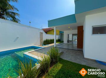 Casa · 109m² · 3 Quartos · 3 Vagas · CASA MODERNA A 100M DO MAR! PISCINA E ESPAÇO GOURMET - 3 QUARTOS 2 SUITES
