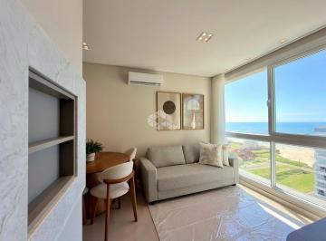 Apartamento · 55m² · 2 Quartos · 1 Vaga · Apartamento de 2 dormitórios 1 suíte mobiliada com Vista Mar com box/vaga de garagem em Capão da Can