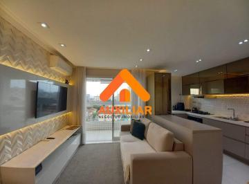 Apartamento · 63m² · 2 Quartos · 1 Vaga · Mobiliado, decorado, 2 dormitórios sendo 1 suíte, lazer, Boqueirão, Santos