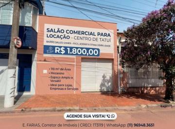 Comercial · 110m² · Loja para alugar no bairro Centro - Tatuí/SP