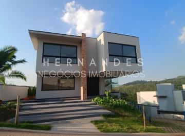 Foto 02 · Casa de luxo em condomínio: 4 quartos, 4 suítes, 3 salas, 6 banheiros, 2 vagas de garagem e 450m² em