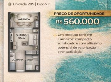 Apartamento de 1 quarto, Tamandaré · OPORTUNIDADE EXCLUSIVA AUGURI - CARNEIROS
