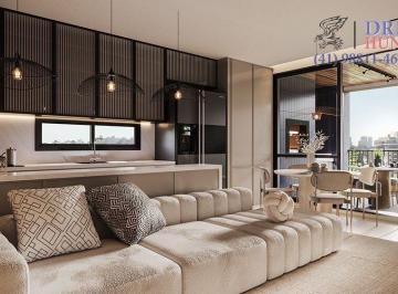 living sacada · Apartamento de 86.53m² no bairro Santa Quitéria, com 3 quartos (2 suítes), 3 banheiros e 2 vagas de 
