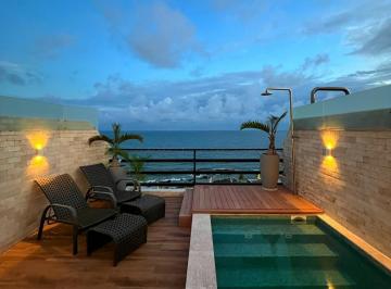 Apartamento · 129m² · 3 Quartos · 2 Vagas · COBERTURA 3 QUARTOS MOBILIADA – RIO VERMELHO | VISTA MAR