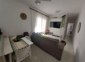 Sala de estar · Apartamento com 2 dormitórios para alugar, 57 m² por R$ 2.890,00/mês - Utinga - Santo André/SP