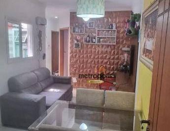Sala  · Apartamento com 2 dormitórios à venda, 50 m² por R$ 330.000,00 - Jardim Las Vegas - Santo André/SP