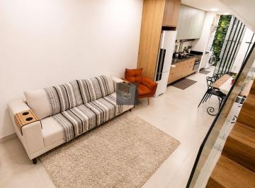 Casa · 89m² · 2 Quartos · 1 Vaga · Sobrado geminado semi mobiliado no Santo Antônio – 2 suítes e 84,94 m² privativos