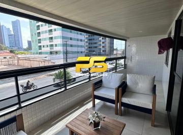 Apartamento · 176m² · 4 Quartos · 2 Vagas · APARTAMENTO COM 176M2 ALTO PADRÃO A VENDA NO BAIRRO DO CABO BRANCO EM JOÃO PESSOA / PB
