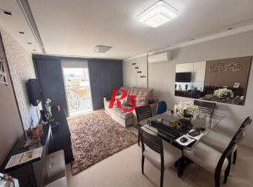 9b78c5bb90b86e6f3b8c50b0c76449fc9b64dde7 · Apartamento com 2 dormitórios à venda, 75 m² por R$ 734.900,00 - Embaré - Santos/SP